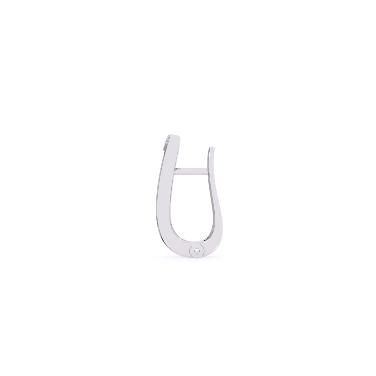Unique Two Tone Channel Set Diamond Hoop Earrings